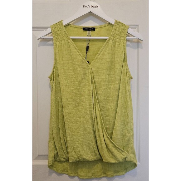 Cable & Gauge Women's Tank Top Green Size Large - Picture 1 of 5